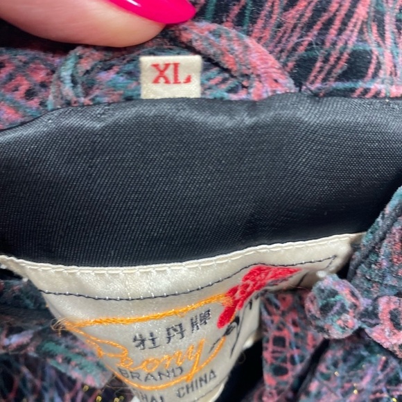 Vintage Peony Brand Shanghai China Jacket Fully Lined XL - Picture 8 of 12